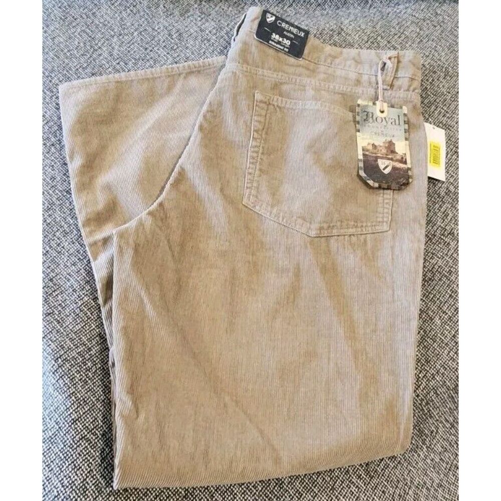 Cremieux Austin Straight Fit Premium‎ Corduroy Pants Men's Size 38X30 Tan NWT